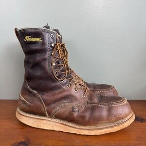 Thorogood‎ 804-3800 Men's 8" Leather WP Moc Steel Safety Toe Work Boot Sz 13 EE